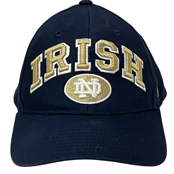 Notre Dame Irish Adjustable Snap Back Navy Blue & Gold Ball Ball Cap - Picture 1 of 15